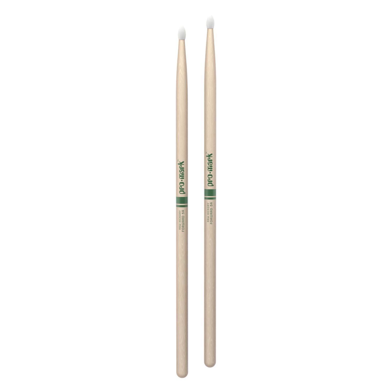 Baquetas 5a Nylon Raw Hickory Forward Pro Mark image number 2.0