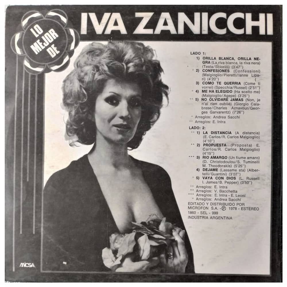 Iva Zanicchi - Lo Mejor | Vinilo Usado image number 1.0