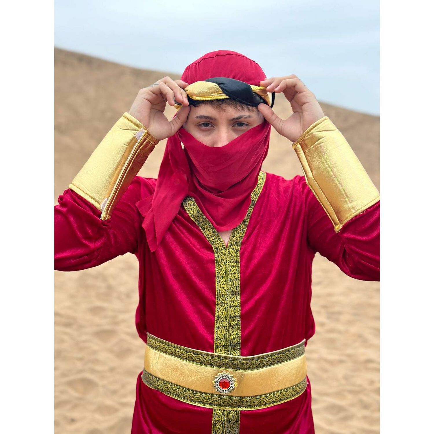 Disfraz Guerrero Mediaval Arabe Persa Turco Otomano Para Adultos image number 2.0