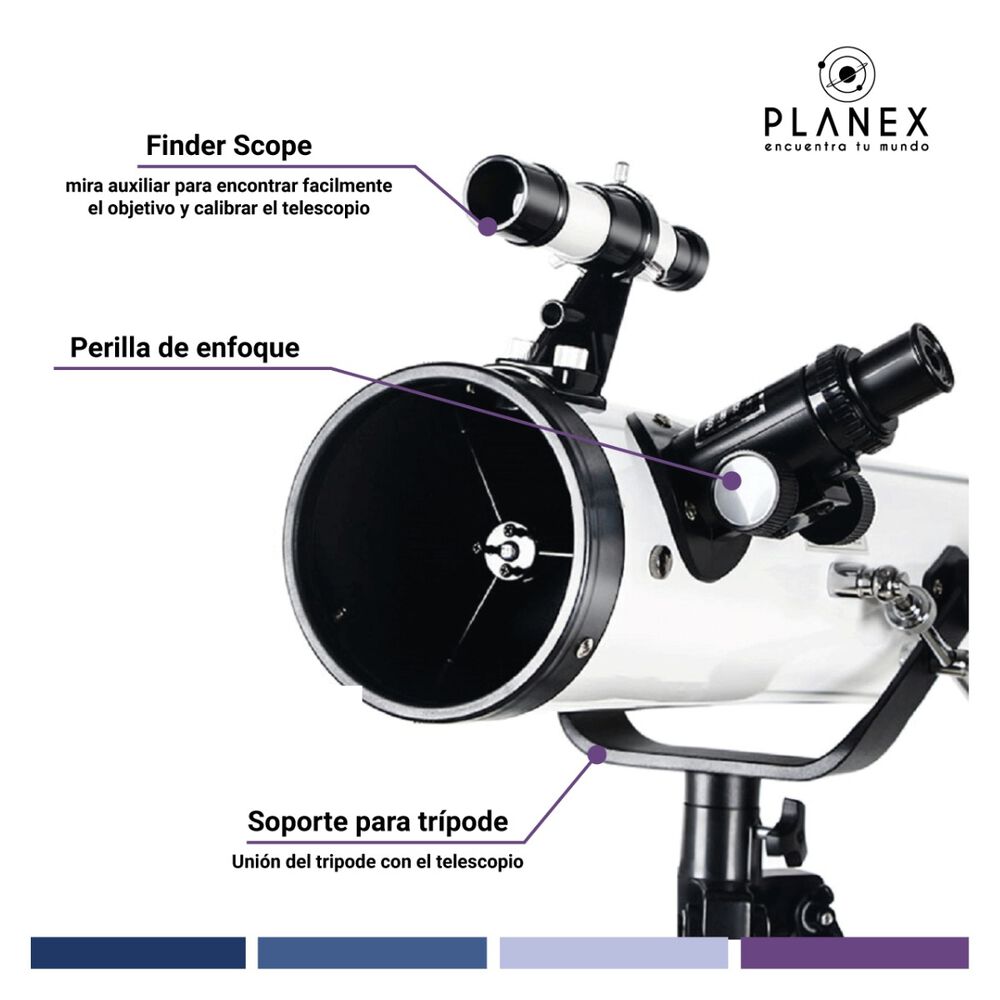 Telescopio Astronómico Newtoniano F70076 Planex + Soporte image number 2.0