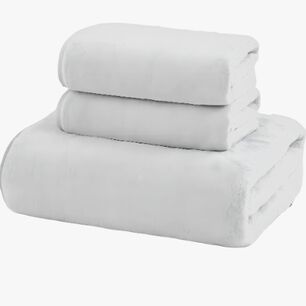 Set De 3 Toallas Blancas