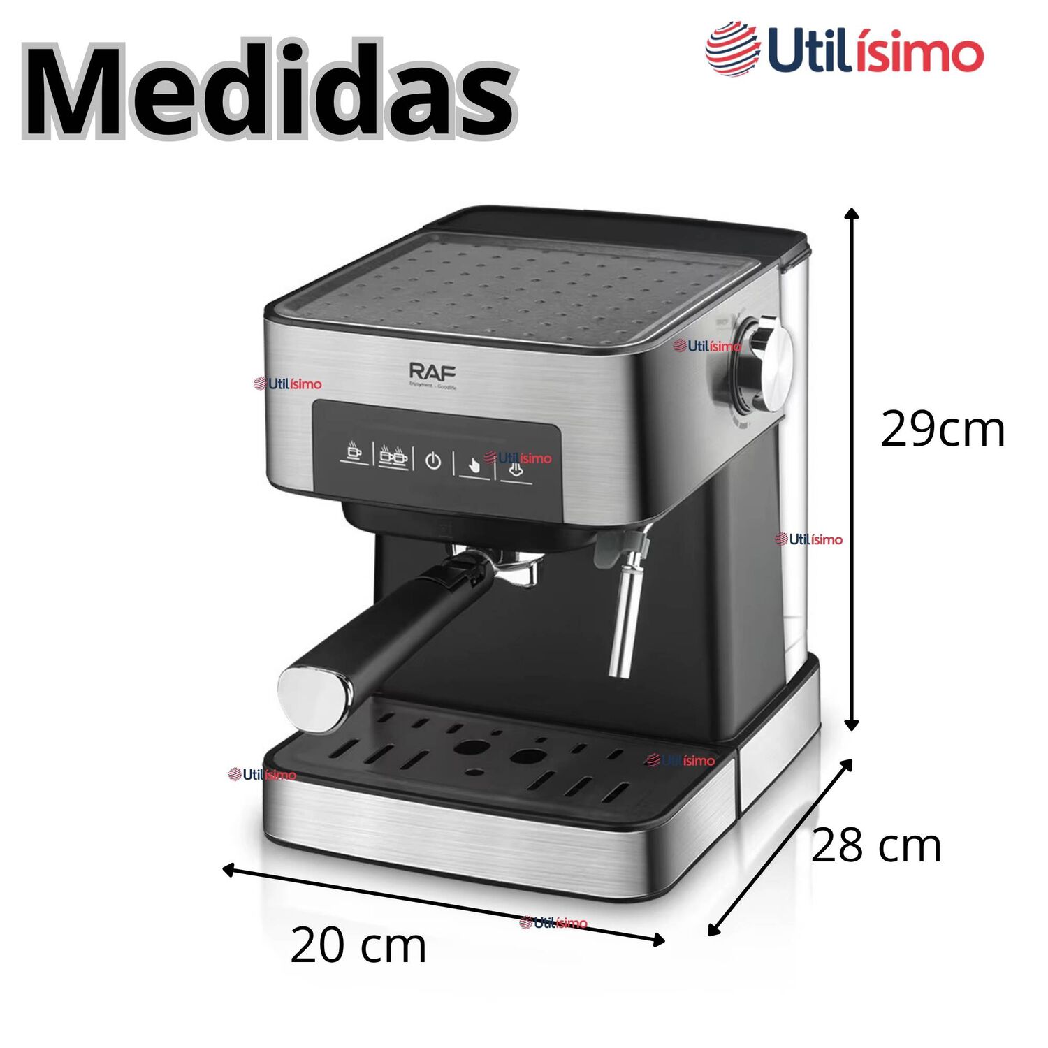M&aacute;quina Caf&eacute; Espresso Capuccino Espumador De Leche Antigoteo 1.5 Litros image number 3.0