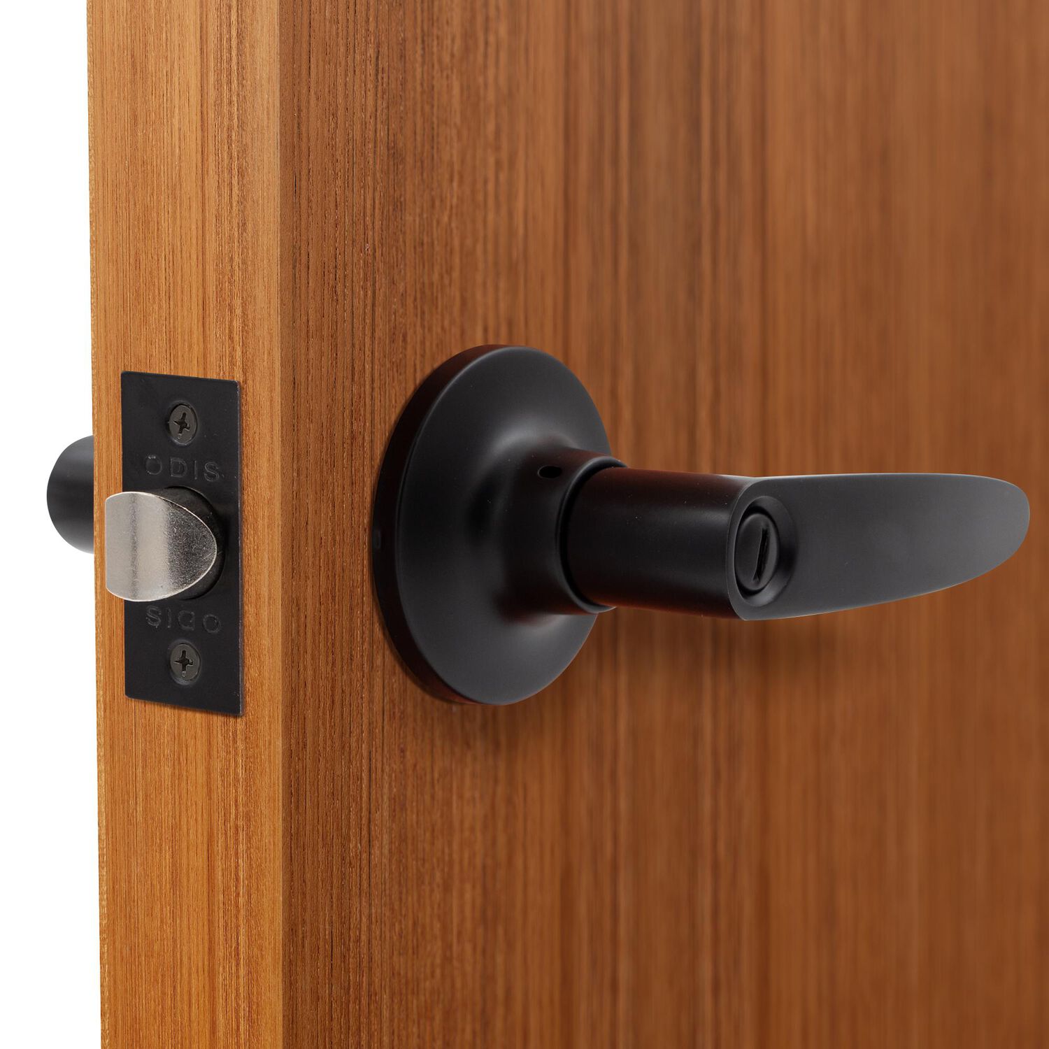 Cerradura Tubular Con Manilla Odis 203 Ba&ntilde;o - Negro image number 6.0
