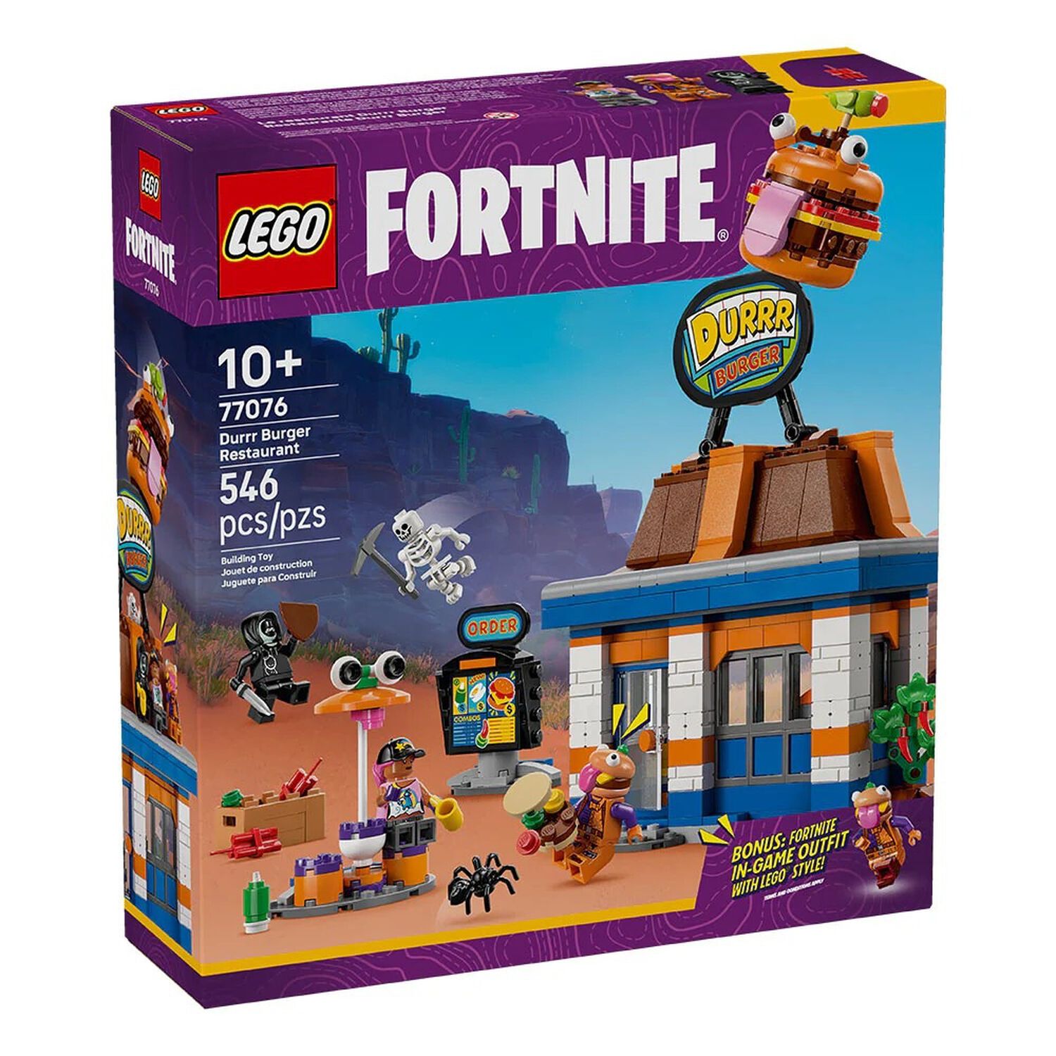 Lego Fortnite - Restaurante Hamburrrguesa - 77076 image number 6.0