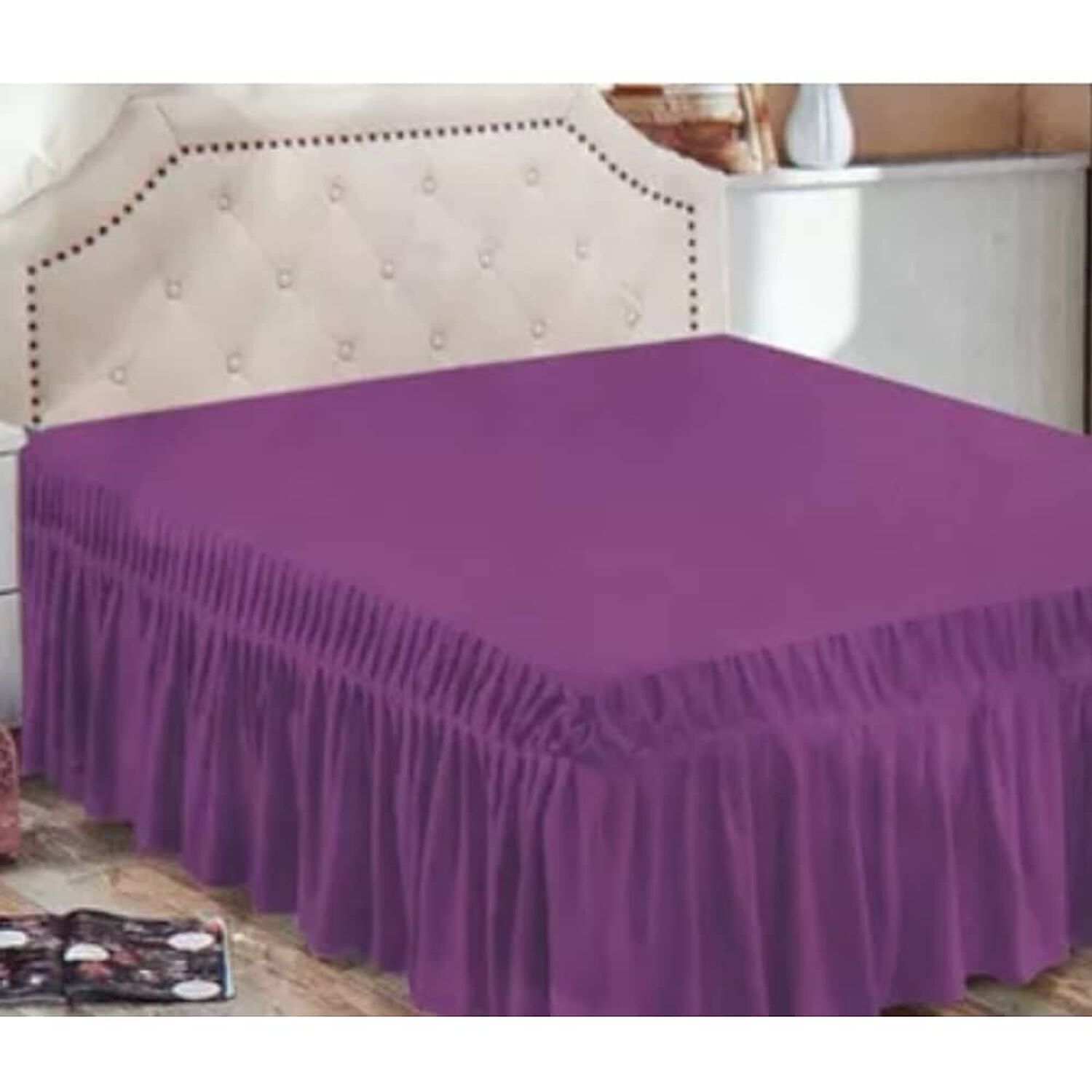 Faldon Liso Cama De 1,5 Plaza image number 1.0