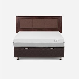 Cama Ba&uacute;l Rosen Pratta / 2 Plazas / Base Normal + Respaldo Rachel