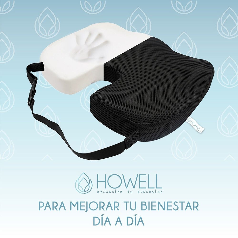 Coj&iacute;n Lumbar Ortop&eacute;dico Viscoel&aacute;stico Howell Asiento image number 9.0