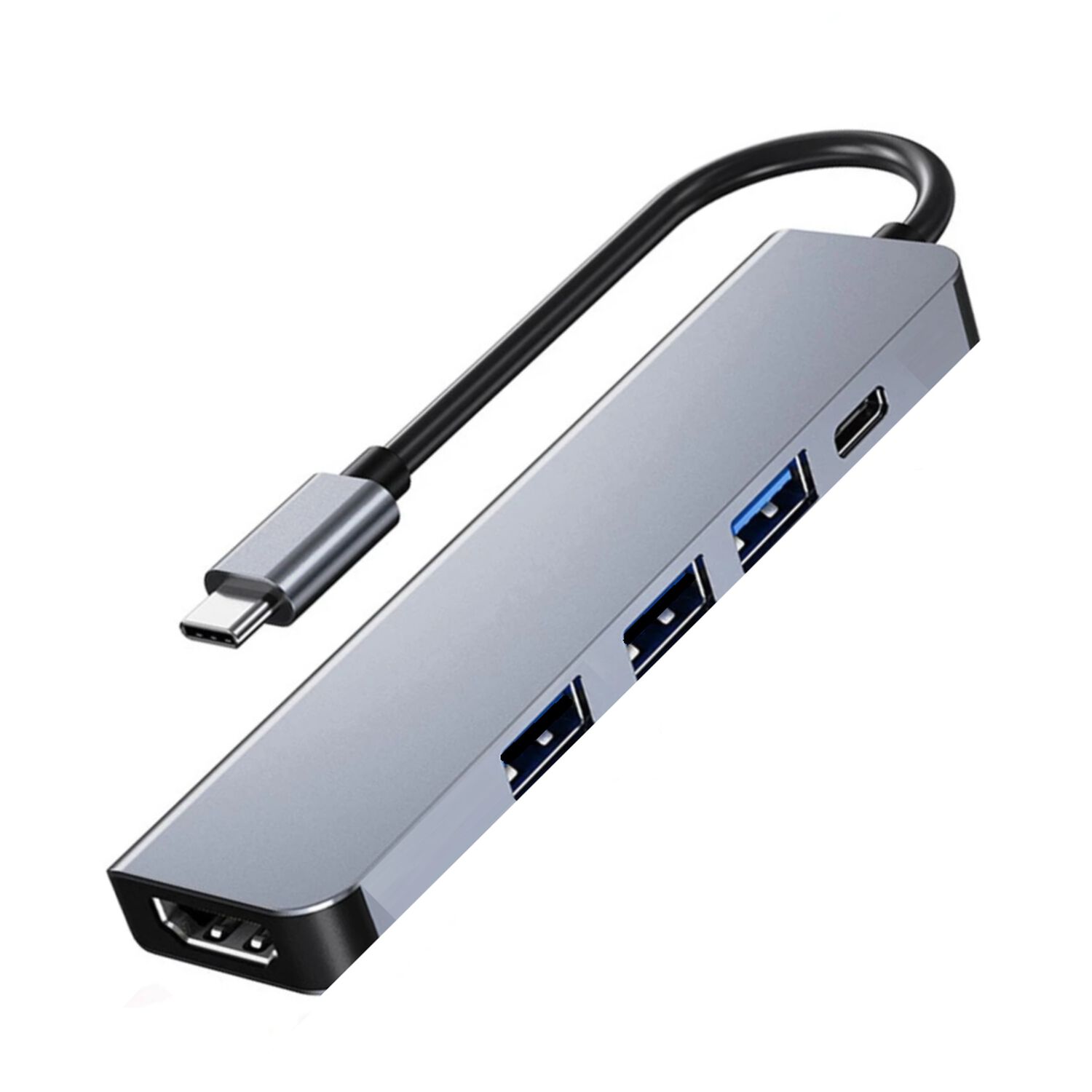 Hub Multipuerto Type-c (5en1) Pro Hdmi 4k Pd 100w + Usb 3.0 image number 0.0