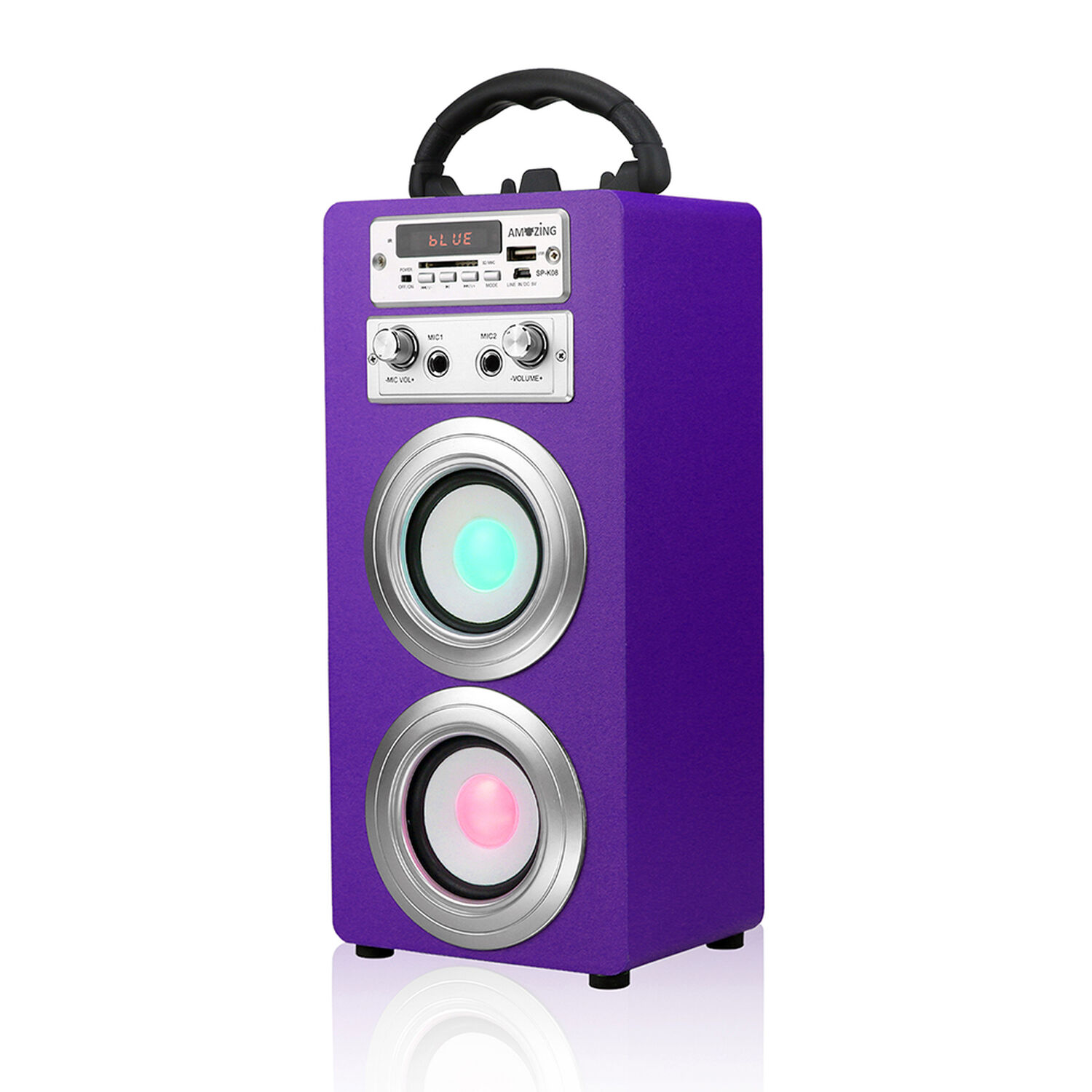 Parlante Karaoke Hip-hop / Mic Sp-k08 Morado image number 2.0