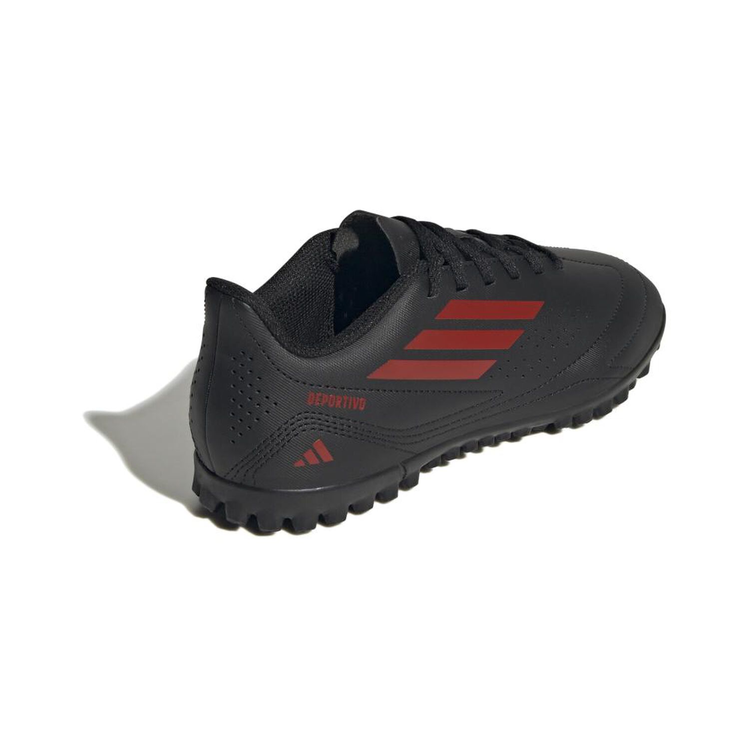 Zapatilla F&uacute;tbol Ni&ntilde;o Adidas Deportivo Iii Tf J Negro/rojo image number 2.0