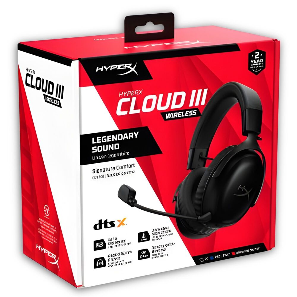 Audífonos Hyperx Cloud Iii Legendary Sound Wireless Black image number 10.0