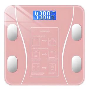 Balanza Pesa Digital De Ba&ntilde;o Inteligente Bluetooth Con App 180 Kg Color Negro.