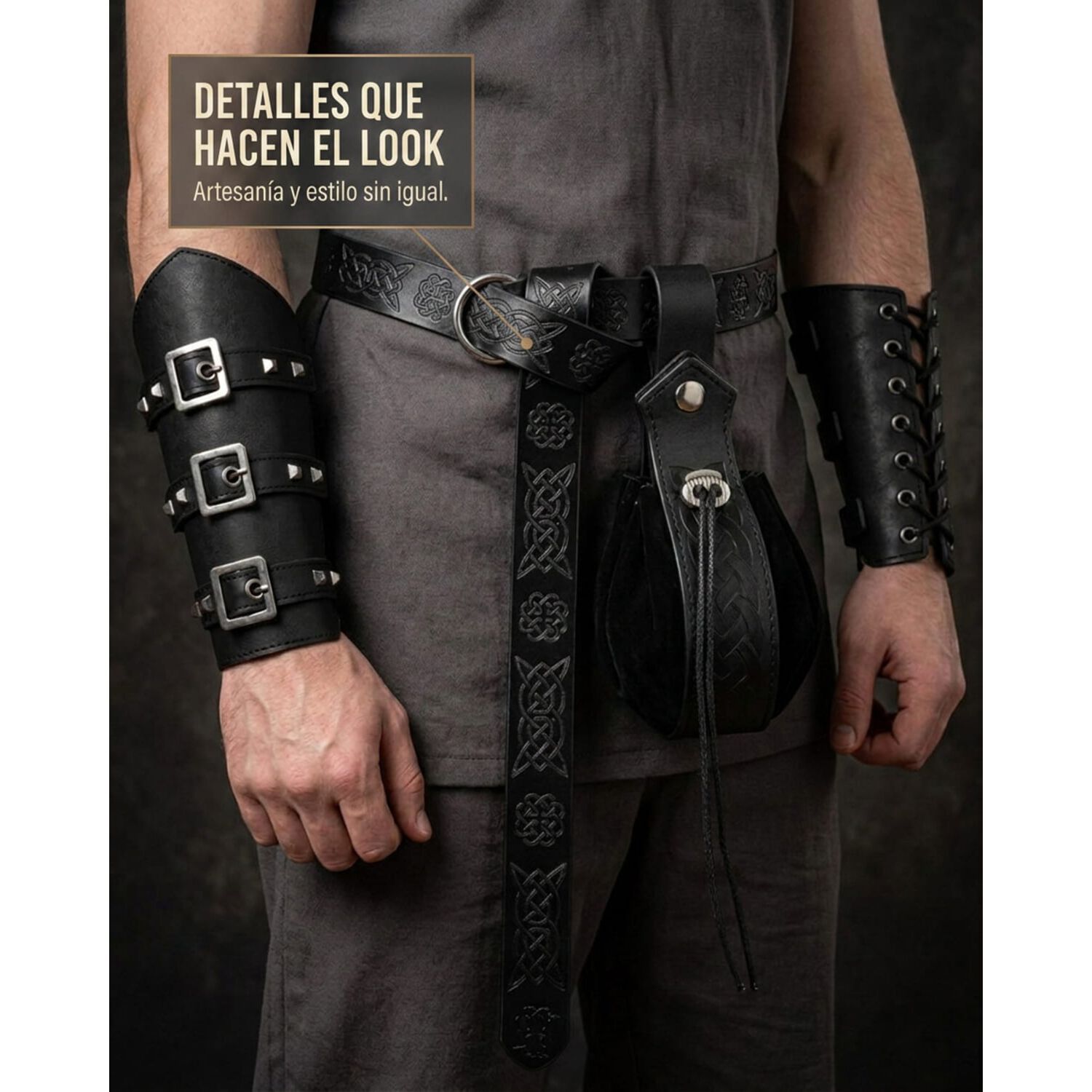 Accesorio Disfraz Cosplay Vikingo Caf&eacute; image number 3.0
