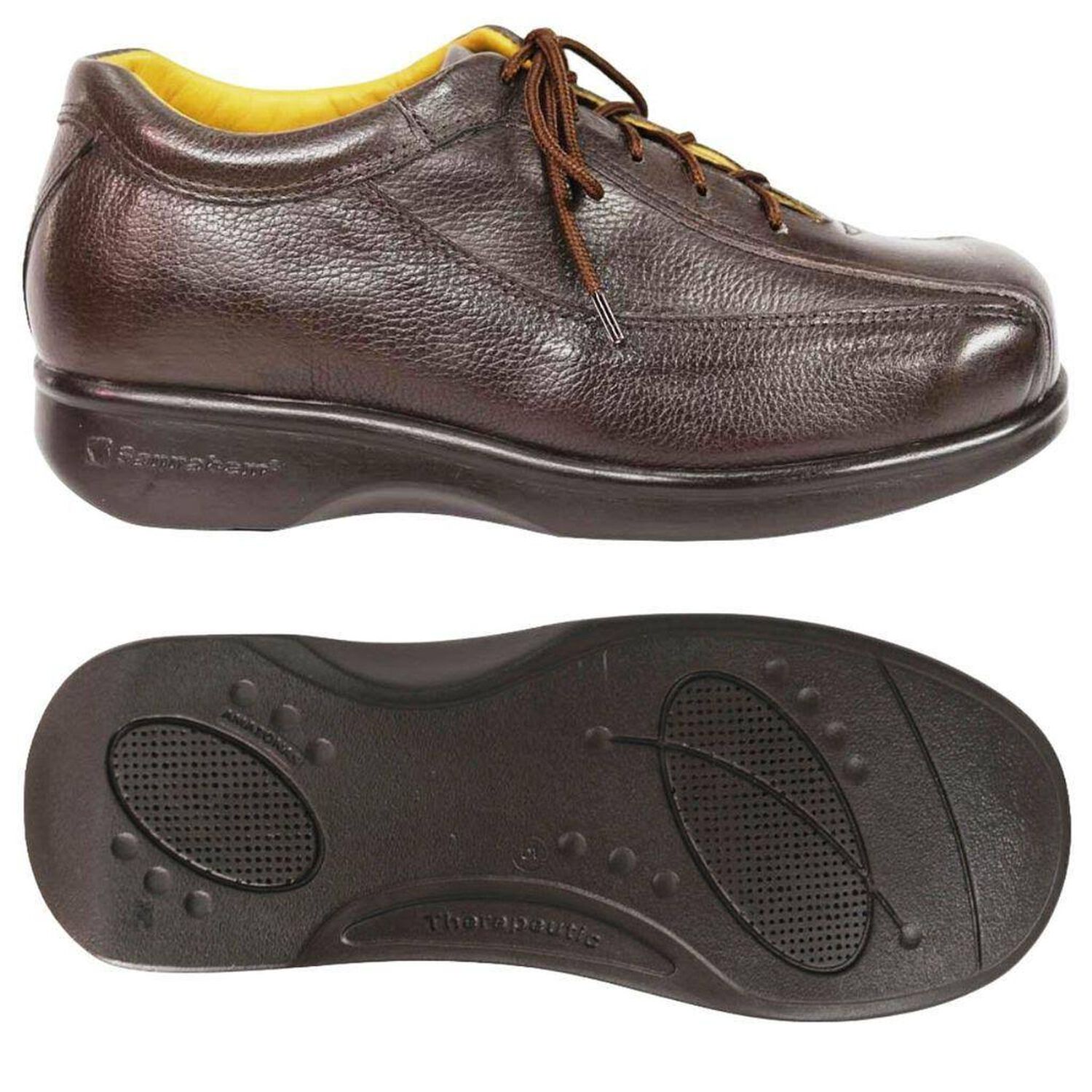 Zapato P/diabetico C/cierre Cordon Marron Talla 45-blunding image number 1.0