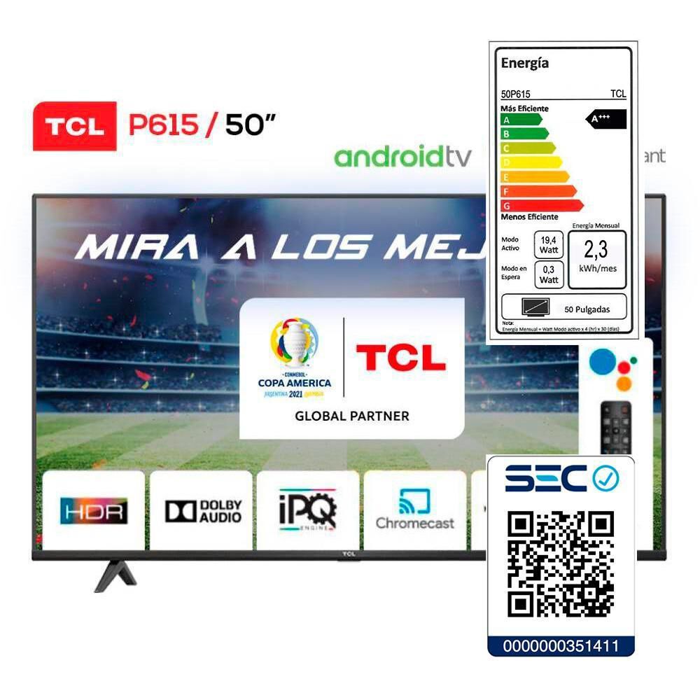 Led 50" TCL 50P615 / Ultra HD 4K / Smart TV image number 5.0