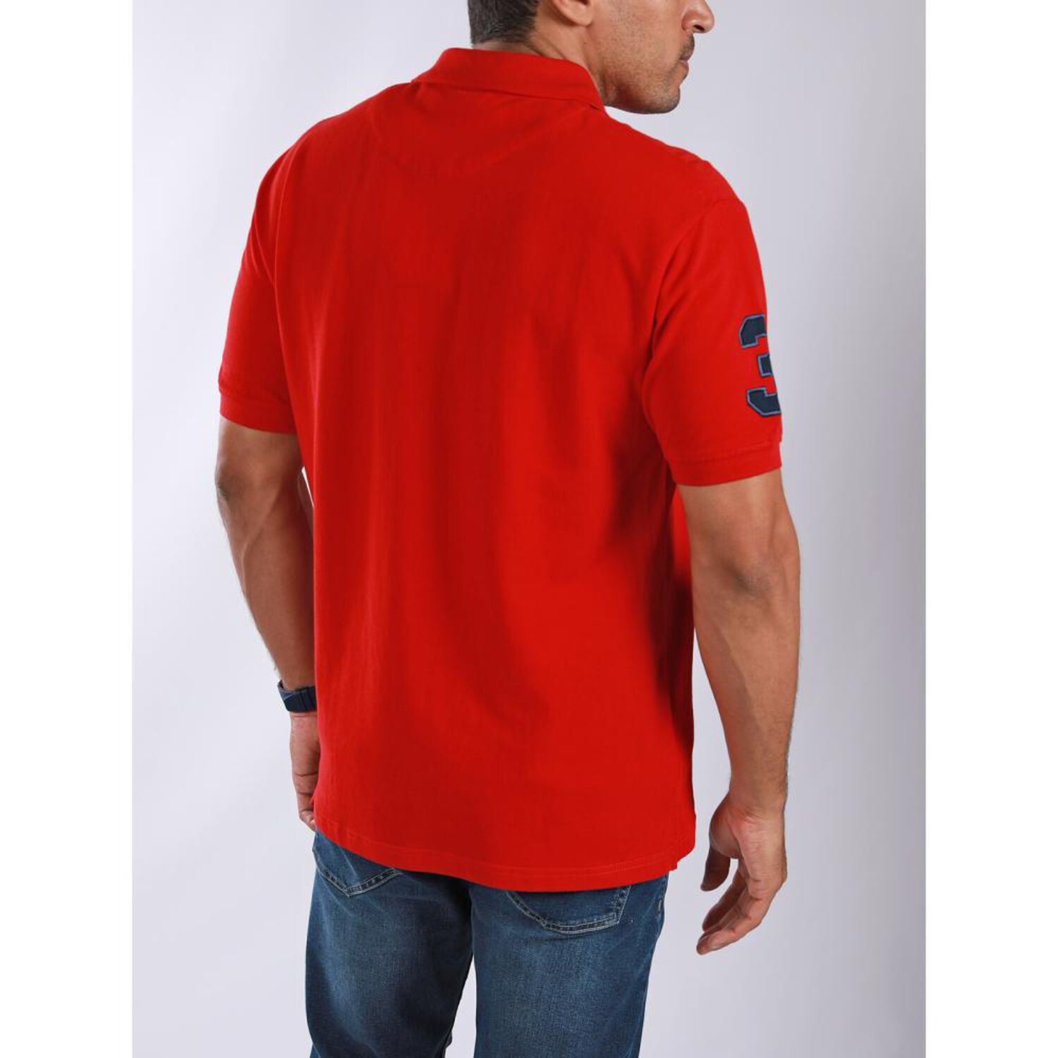 Polera Manga Corta Cuello Redondo Hombre Us Polo image number 2.0