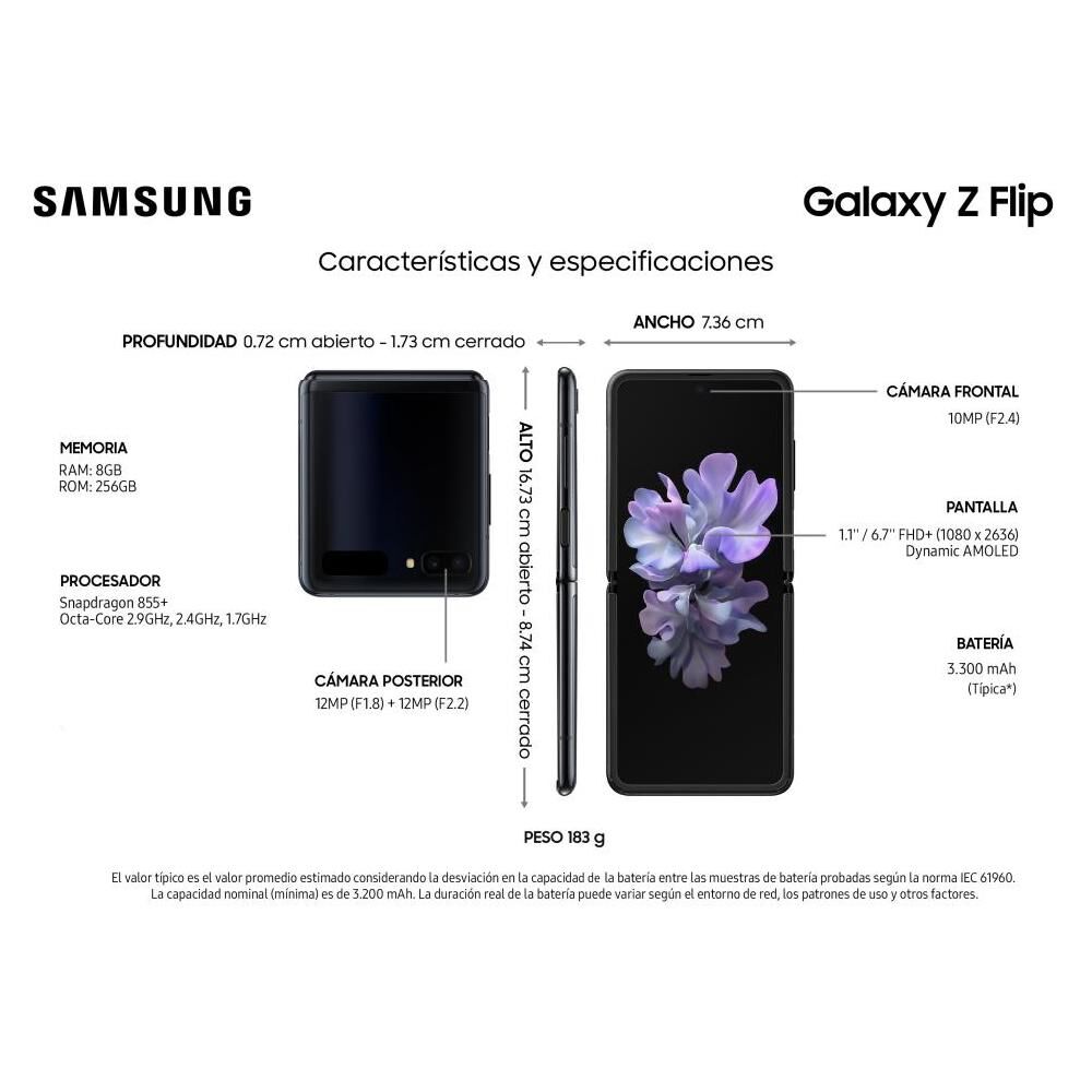 Smartphone Samsung Galaxy Z Flip / 256 GB / Liberado image number 9.0