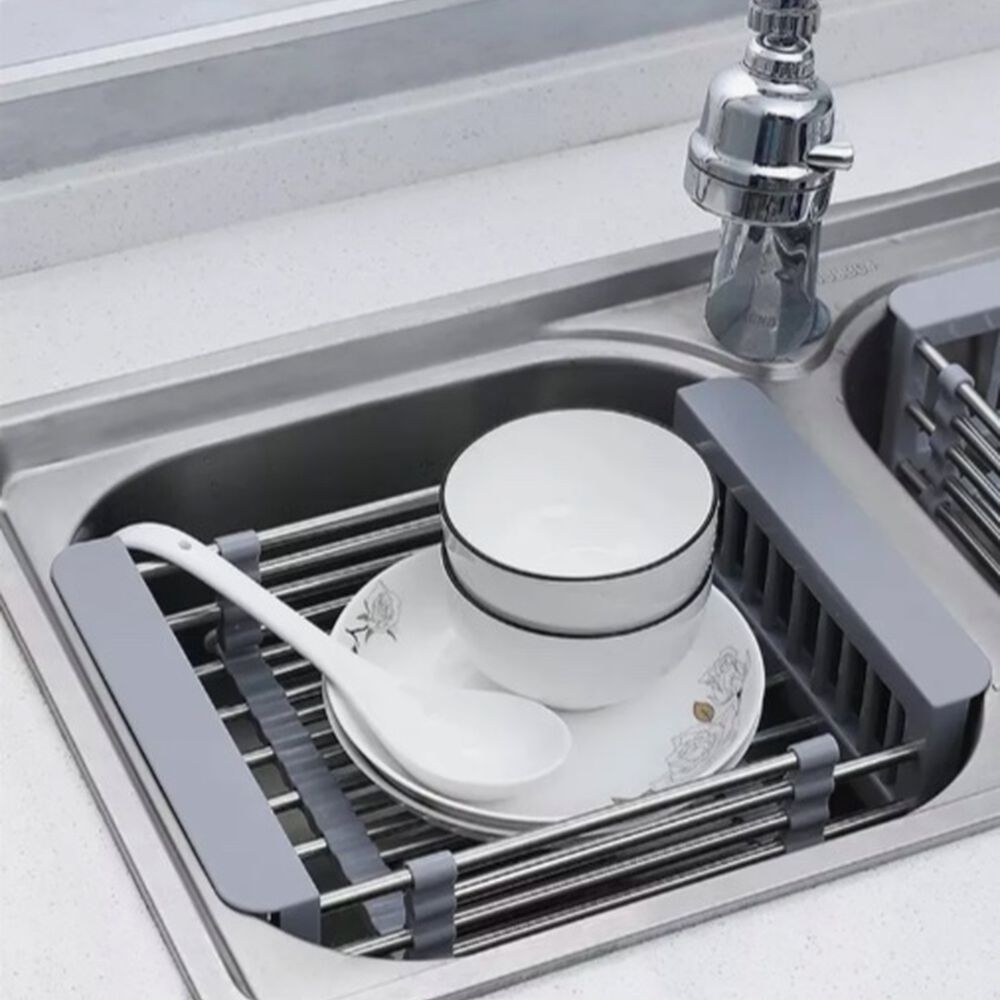 Cesta Canasta Extensible Lavaplatos Escurridor Alimentos image number 1.0