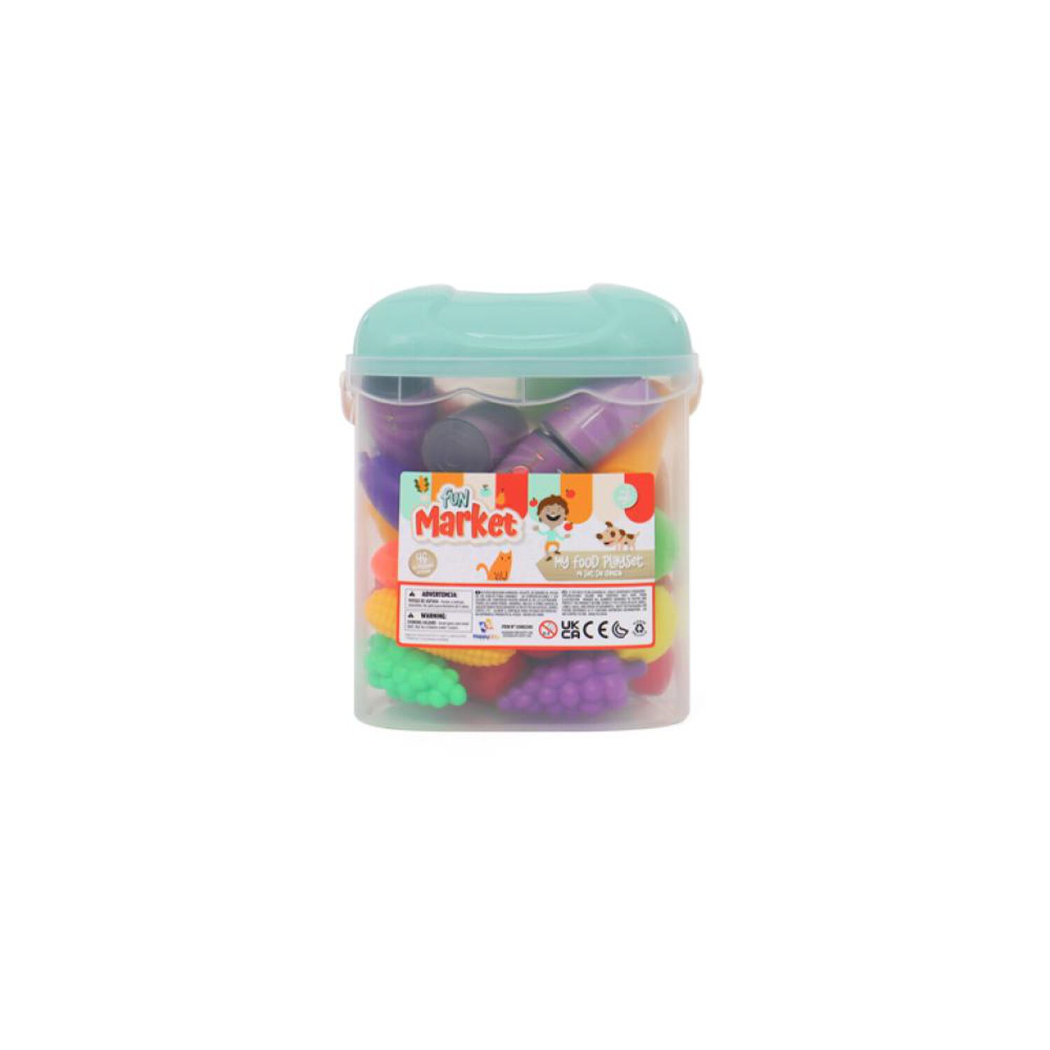 Set Comida 46 Pzas En Caja Almacenamiento Happy Line image number 3.0