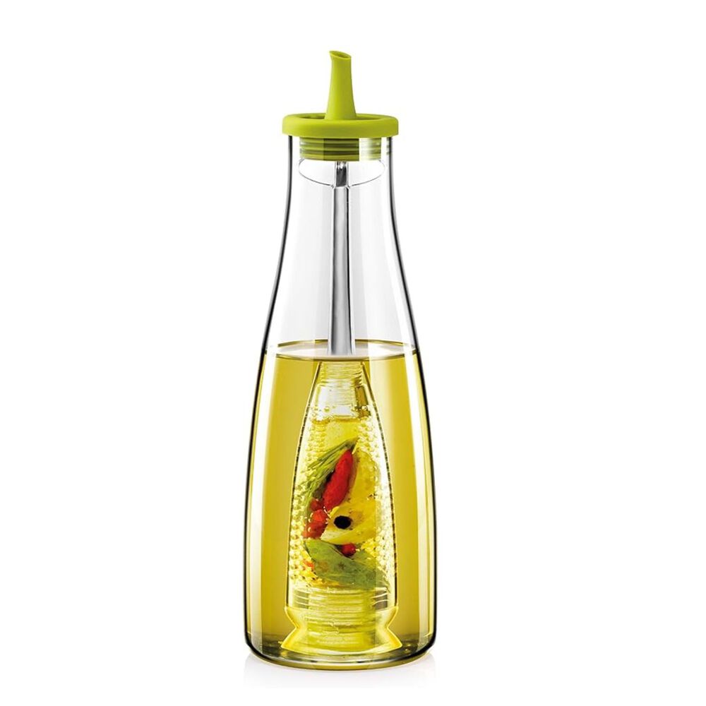 Botella Aceitera Vidrio Infusor Hierbas Cocina Moderna 500ml image number 0.0
