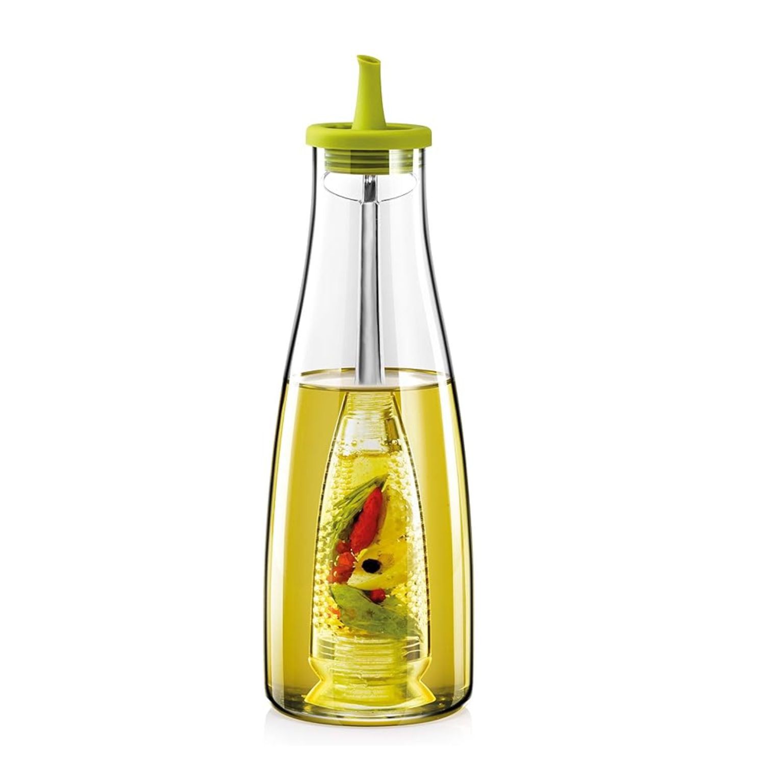 Botella Aceitera Vidrio Infusor Hierbas Cocina Moderna 500ml image number 0.0