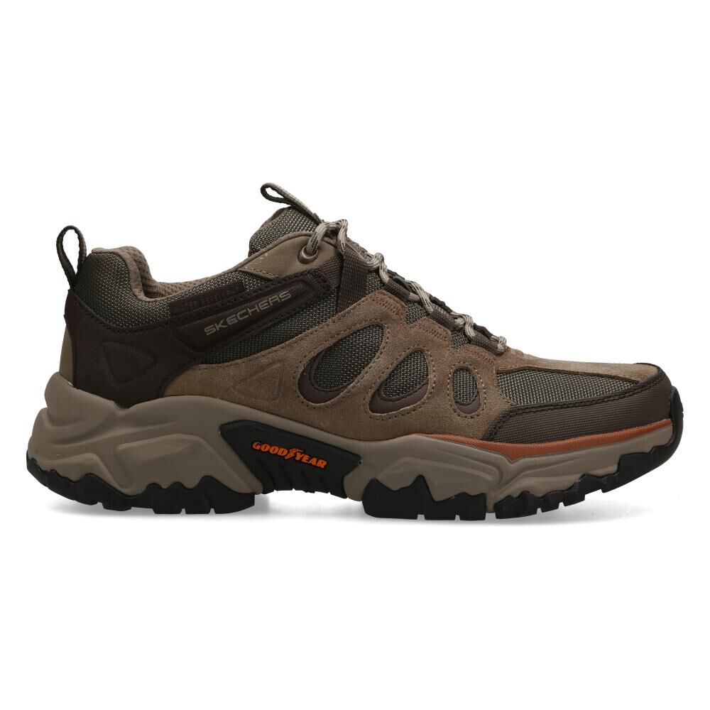 Zapatilla Outdoor Hombre Skechers Taupe image number 2.0