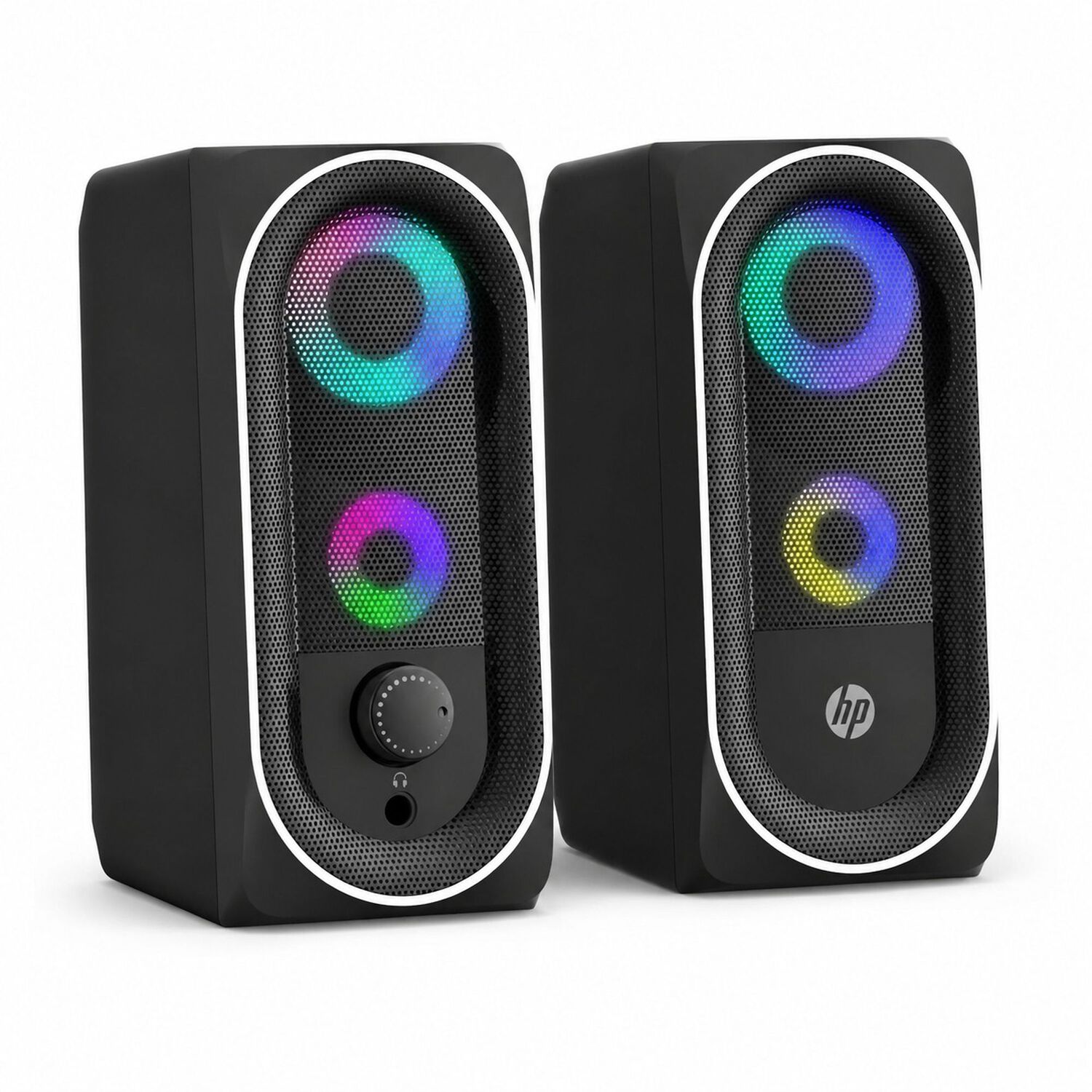 Parlante Usb Hp De 6w Est&eacute;reo Con Iluminaci&oacute;n Rgb Dhe-6001 image number 1.0