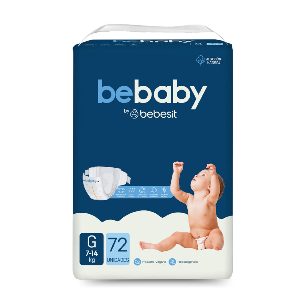 Pañales Bebaby Premium By Bebesit G 72u Hipoalergénico image number 0.0