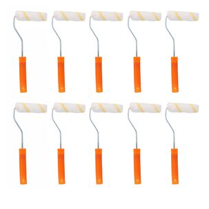 Set 10 Rodillos Chiporro Mango Plastico 10x30cm Para Pintar
