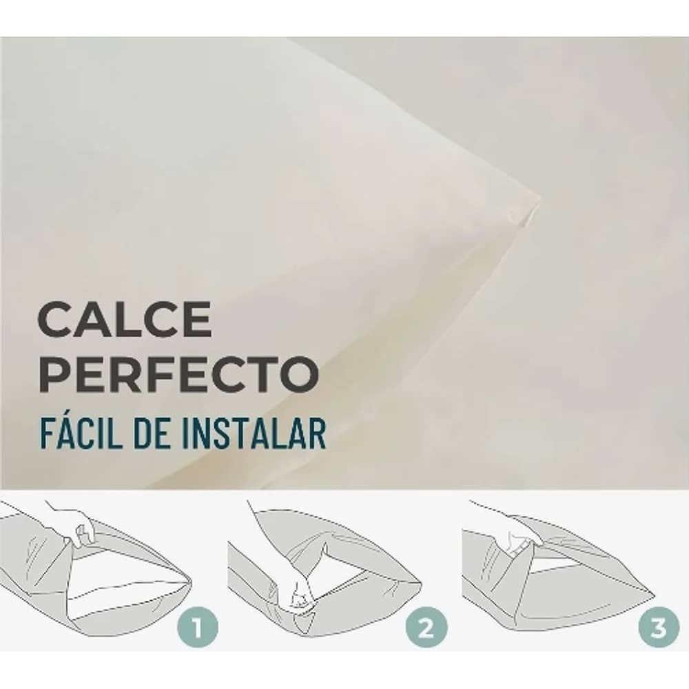 Funda Almohada Satin 76x50 Cm Blanco image number 2.0