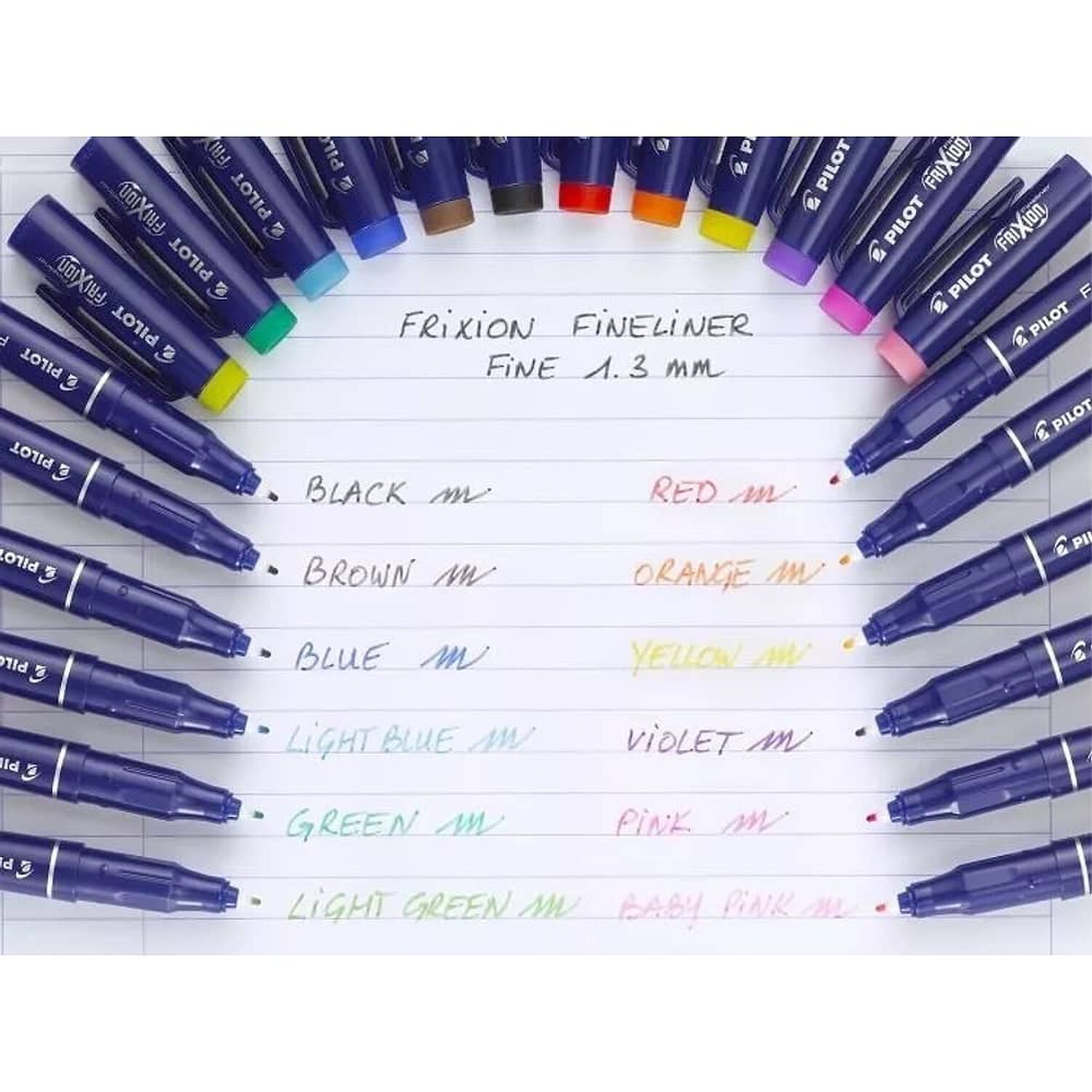 Set De Lapices Pilot Frixion Fineliner X 12 Unidades image number 5.0