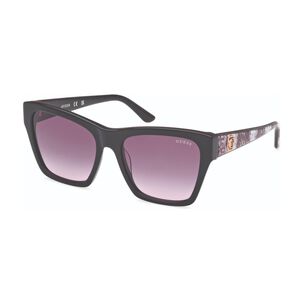 Lentes De Sol Negro Brillante Degrad&eacute; Guess