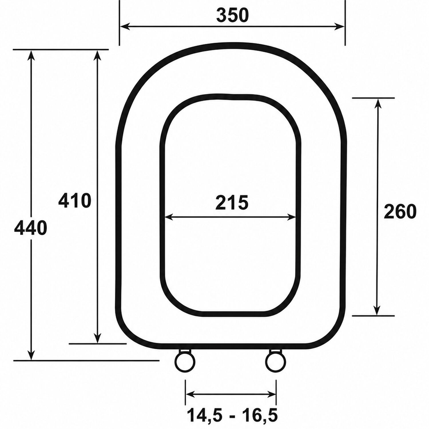 Asiento Tapa Wc Elongado De Madera Con Bisagras Metalica Y Cierre Sueve Modelo Hamburg Marca Taumm image number 7.0