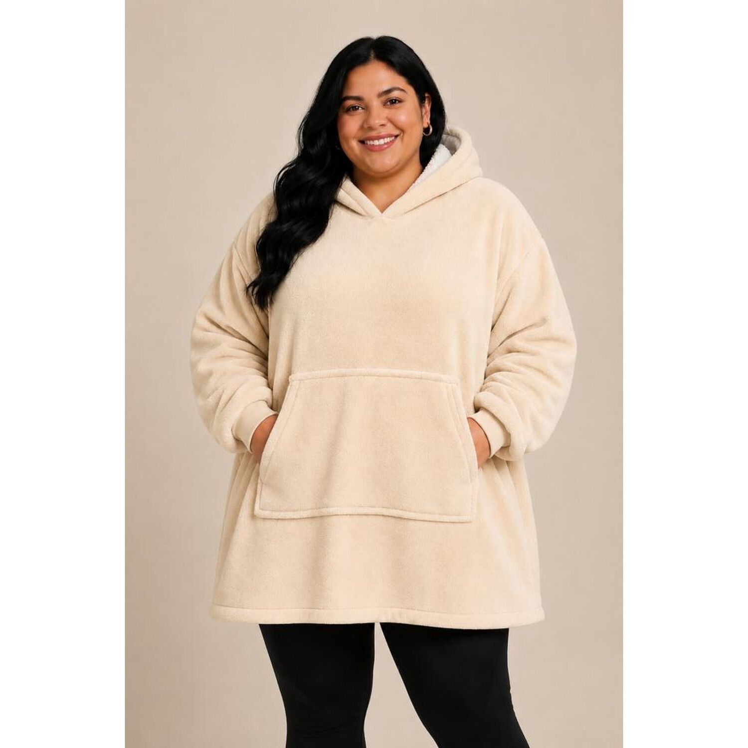 Poleron Felpa Capucha Manta Polar Invierno Unisex Talla Unic image number 36.0