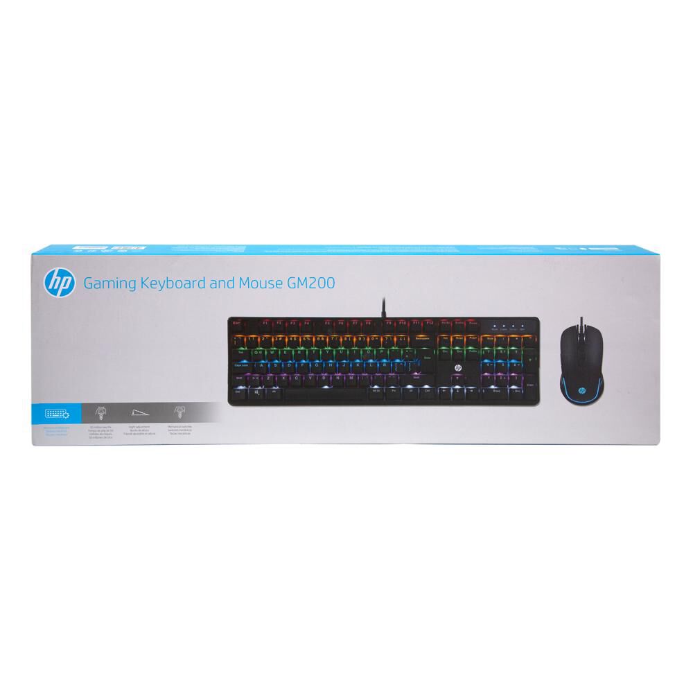 Combo Gamer Teclado + Mouse HP GM200 image number 2.0