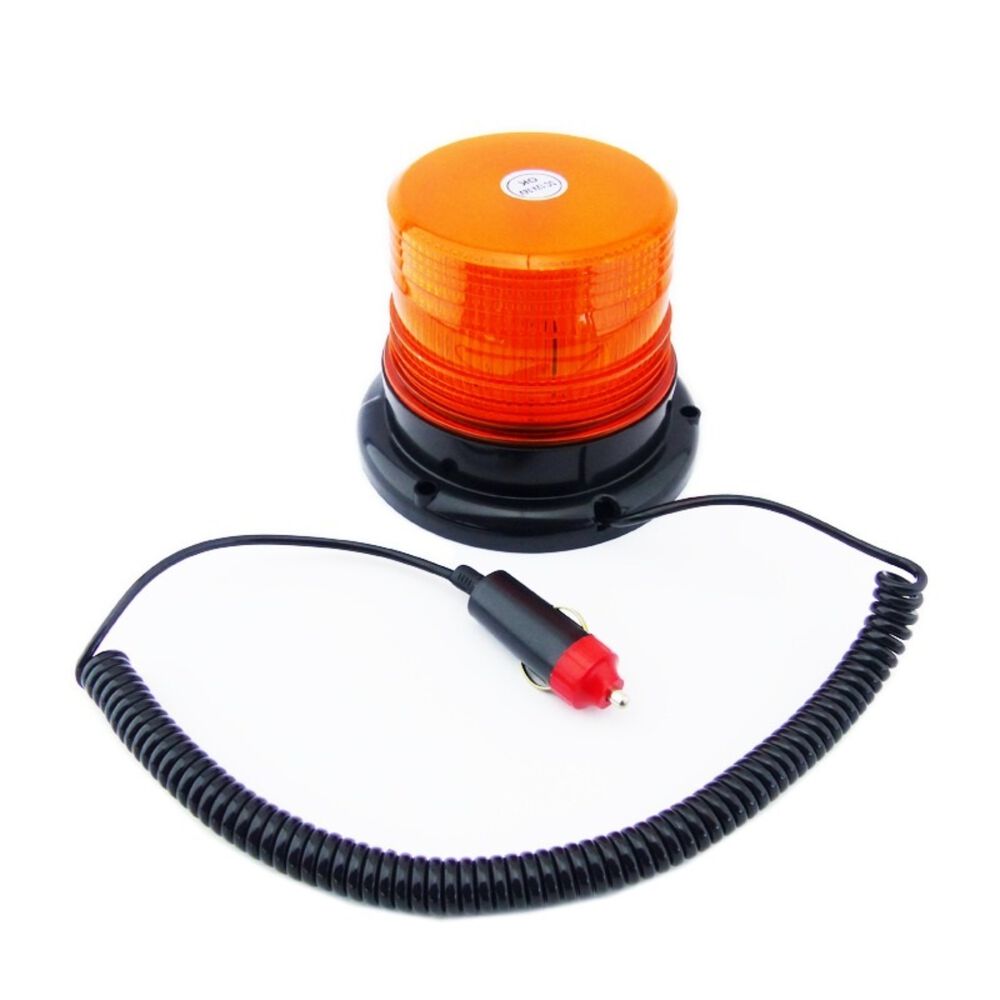 Baliza Led Con Iman Strobo 12-24 Volt Para Vehiculo Ambar Caja image number 2.0