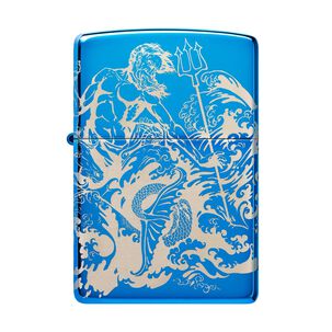 Encendedor Zippo Atlantis Design Azul Zp48787