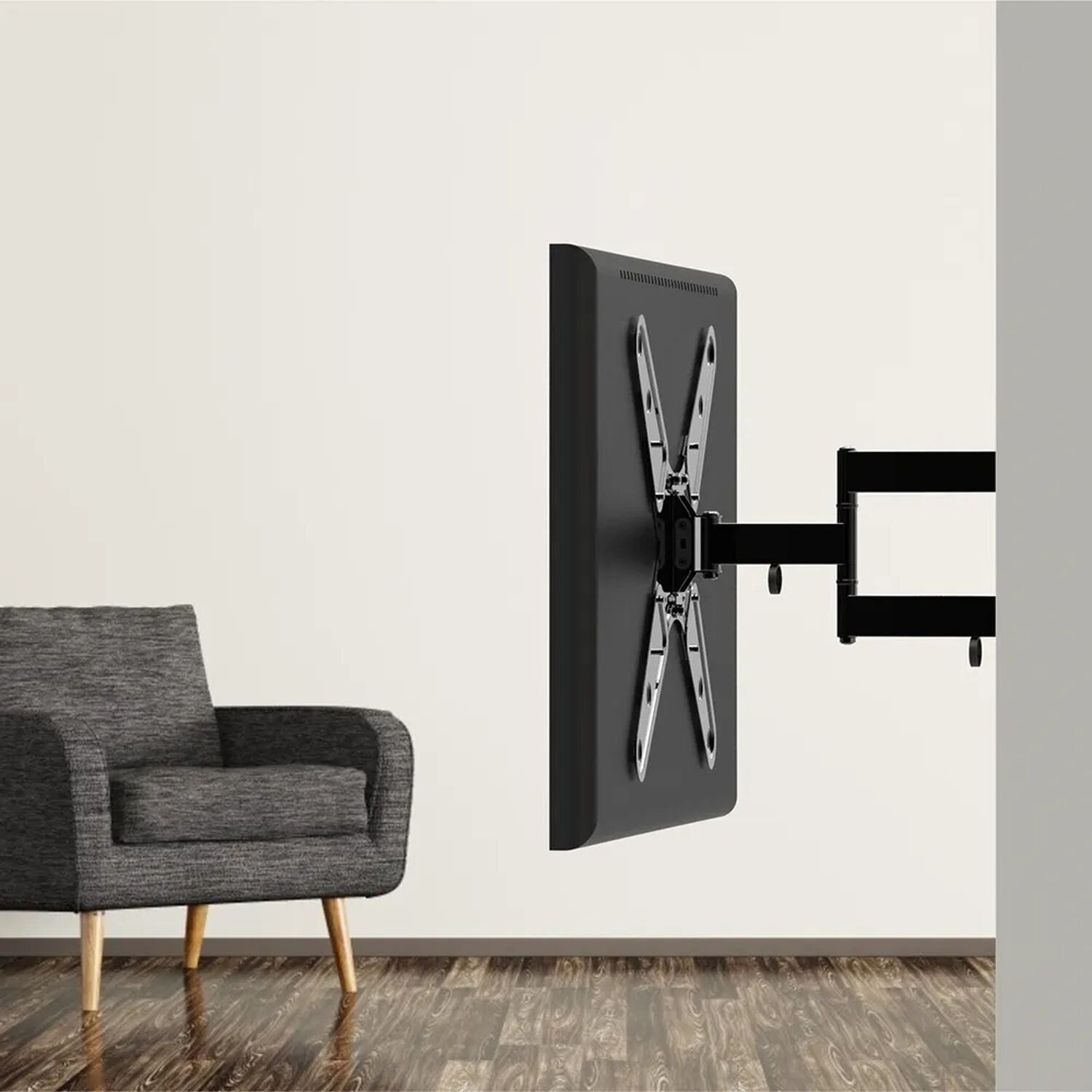 Soporte Tv Con Brazo Reforzado De Acero 26" A 55" Universal image number 4.0