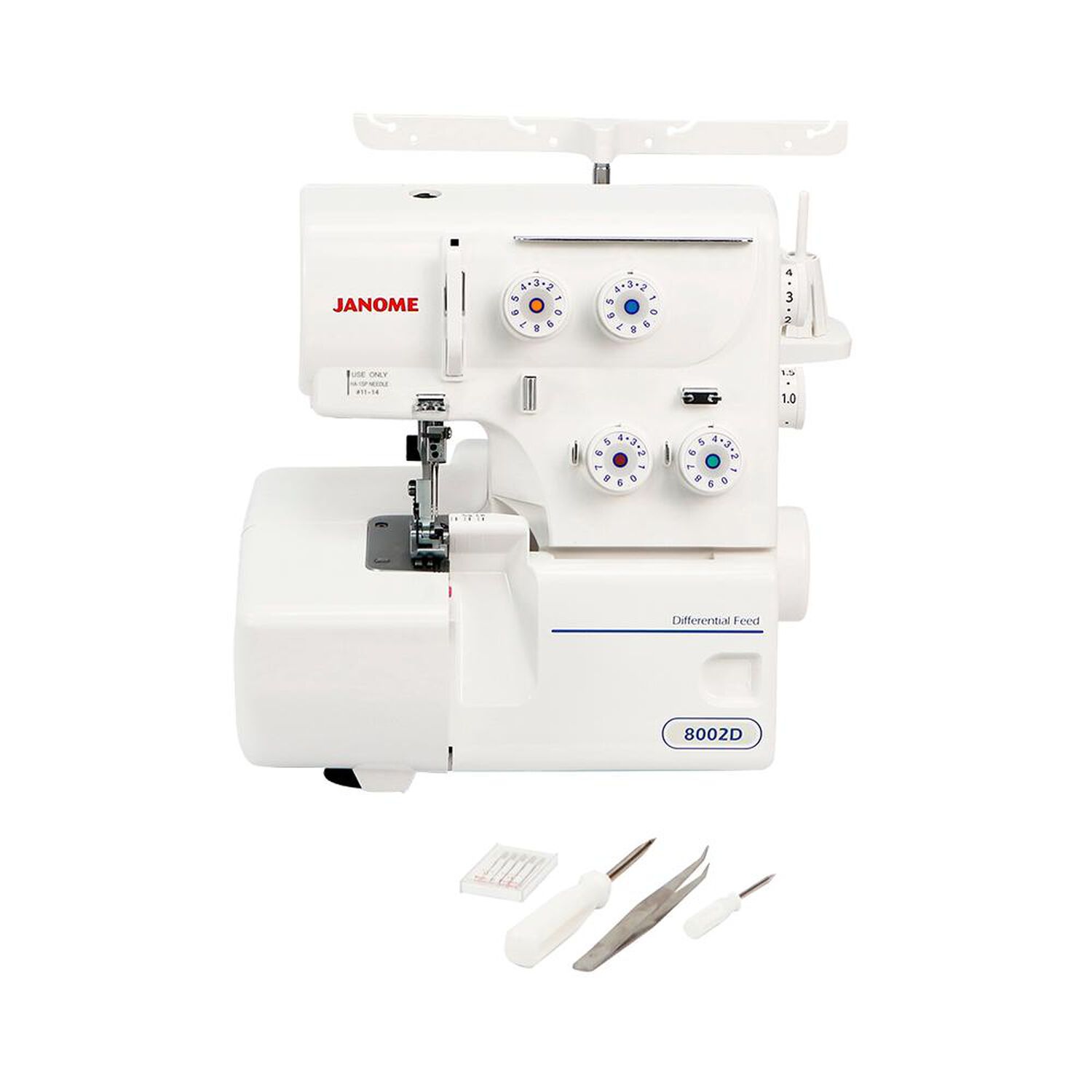 Combo Costura Janome M&aacute;quina de Coser Easy Jeans Plus + M&aacute;quina Overlock 8002D image number 6.0