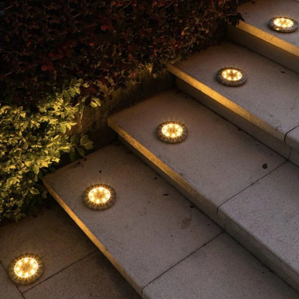 Set 4 Focos Led Carga Solar Para Jard&iacute;n Con Estaca image number 6.0