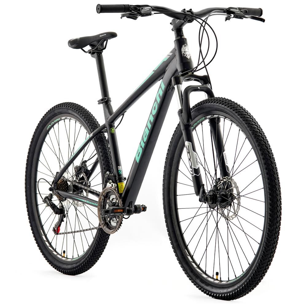 Bicicleta Mountain Bike Bianchi Stone Mountain 29 Sx Alloy Size L Negro Semi Matte / Celeste Bianchi / Aro 29 image number 1.0