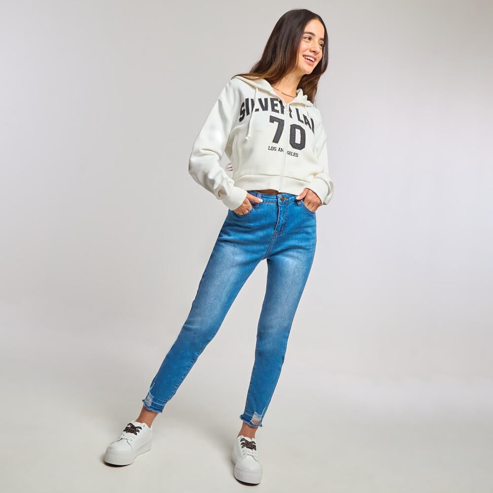 Jeans Rotura En Basta Tiro Alto Super Skinny Mujer Freedom image number 1.0