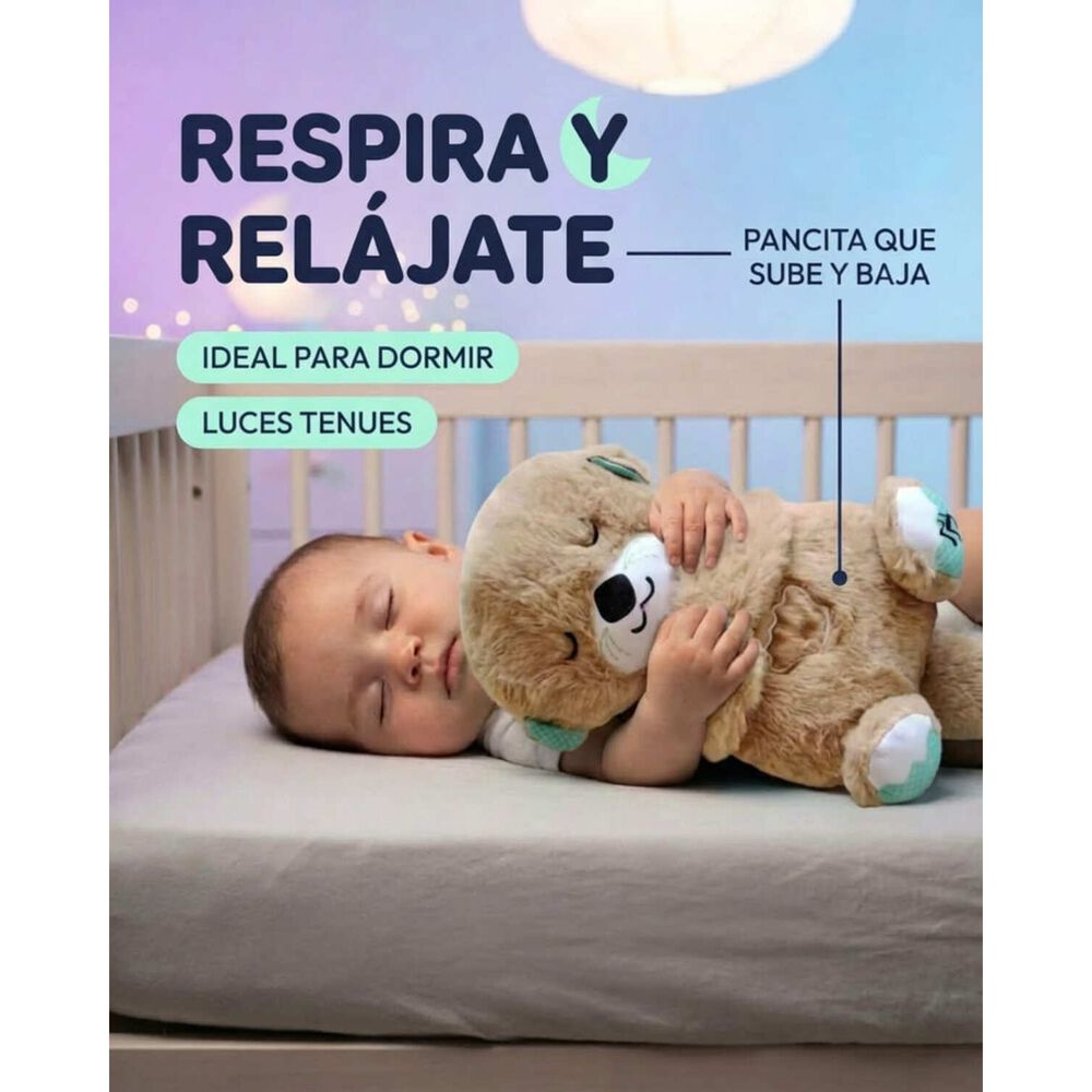 Peluche Nutria Respiraci&oacute;n Relajante Musical Con Luces Bebe image number 34.0