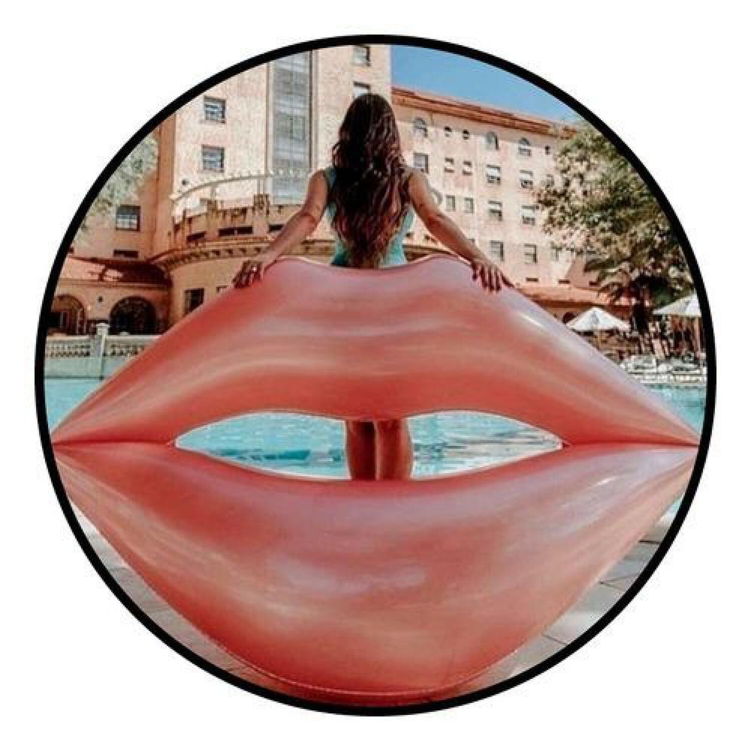 Flotador Xxl Labios Boca Inflables Piscina Pool Party image number 2.0