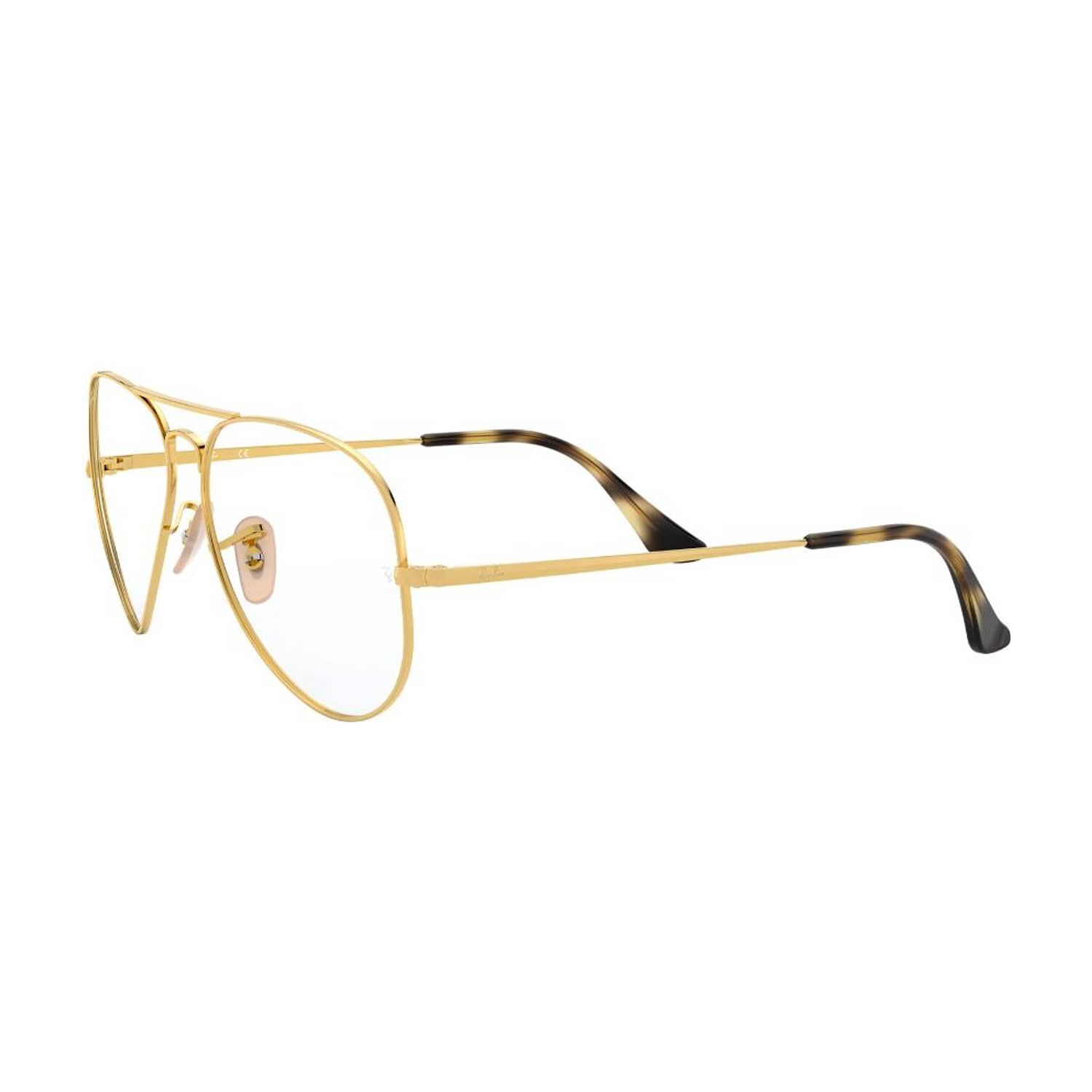 Lentes &Oacute;pticos Aviator Dorado Ray-ban Optical image number 2.0