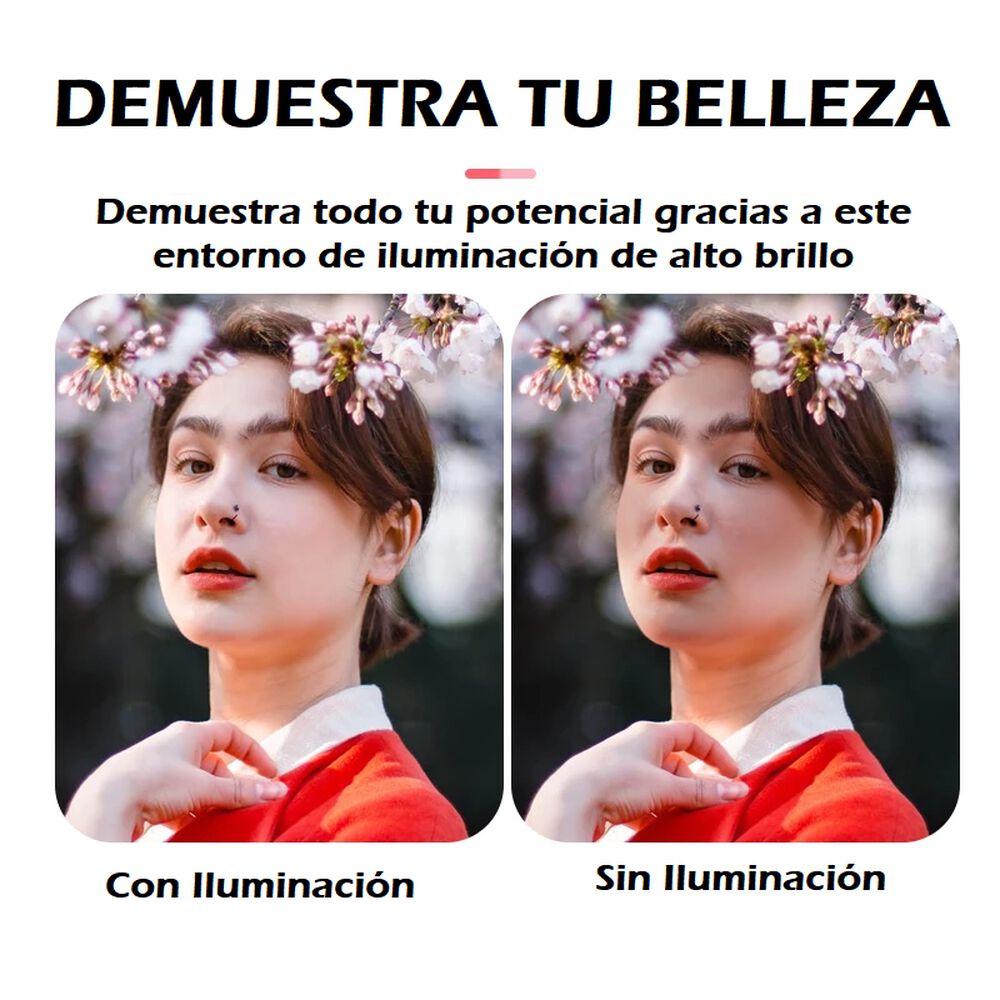 Aro Anillo De Luz 26cm + Tripode De 200cm Led Regulables Pro image number 7.0