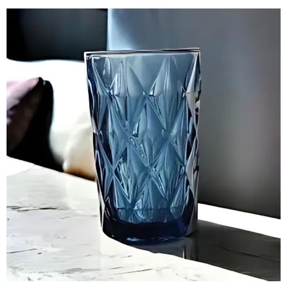 Set 6 Vasos Diamonds 370ml Bebidas Menaje Cocina Allegra image number 2.0