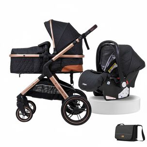 Coche Travel System Con Accesorios Lubabycas X1 Negro