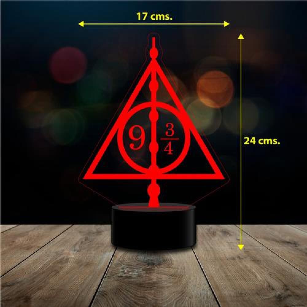 Lampara 3d Harry Potter Reliquias De La Muerte C/ Remoto image number 2.0