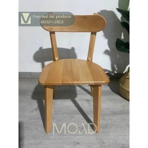 Pack De 2 Sillas Fresno De Madera Maciza Respaldo S&oacute;lido